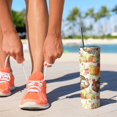 thumbnail image 2 of 20oz Happy Thanksgiving Turkey Fall Leaves Pumpkin Skinny Tumblers Stainless Steel Tumbler with Lid and Straw,Vacuum Insulated Double Wall Travel Tumbler Cups with Cleaning Brush for Coffee,Tea, 2 of 6