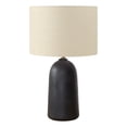 thumbnail image 1 of Lighting - 27"h - Table Lamp - Black Ceramic - Beige Shade - Contemporary, 1 of 3