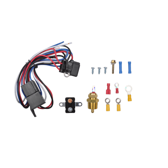 3/8" Electric Engine Fan Thermostat Temperature Relay Switch Sensor Kit 175~185