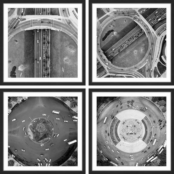 Driving in Circles Quadriptych