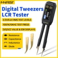thumbnail image 3 of FNIRSI LCR-ST1 Smart LCR Tweezer Tester, SMD ESR Capacitance Resistance Inductance Meter with Auto Recognition, 3 of 12