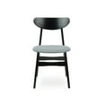 thumbnail image 2 of Set of 2 Solid Wood Yumiko Dining Kitchen Modern Side Chairs w/Padded Seat, Espresso Color, 2 of 5
