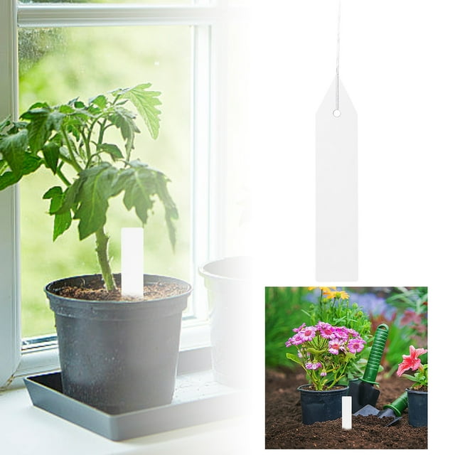 JJKBVCLO 100pcs Plastic Labels Garden Labels Flower Gardening Labels Ground Labels
