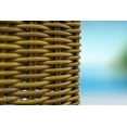thumbnail image 2 of Malmo 18-Piece Resin Wicker Outdoor Patio Furniture Combination Set In Natural w/ Sectional Set, Eight-seat Dining Set, and Chaise Lounge Set (Full-Round Natural Wicker, Sunbrella Canvas Aruba), 2 of 3