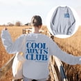 thumbnail image 5 of XIAONU Cool Aunts Club Sweatshirts For Women Double Sided Graphic Crewneck Sweatshirt Casual Daily Top, 5 of 6