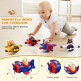thumbnail image 2 of Coche de juguete Lilycass Press and Go Animal Airplane, paquete de 4 unidades para niños pequeños, 2 of 7