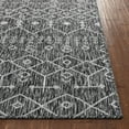 thumbnail image 5 of Well Woven Nors Dark Grey Indoor/Outdoor Flat Weave Pile Nordic Lattice Pattern Area Rug 9x13 (9'3" x 12'6"), 5 of 10