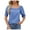 Blue, variant on Summer Tops for Women Spandex T Shirt Women Ladies Tee Tops Size Small Womens Summer Womens Striped Tee Neck Long Sleeve Thermal Shirts Long Sleeve Heat Yoga Shirts Medium Pack White XL