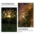 thumbnail image 4 of Luz solar de jardín para césped y fuegos artificiales Energía solar Impermeable 2 modos de iluminar CACAGOO Luz cálida, 4 of 6