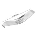 thumbnail image 3 of Bargain Qaailabf Stainless Steel Arc-shaped Manual Garlic Press, Boat-shaped Garlic Masher, Kitchen Tool, 3 of 9