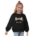 thumbnail image 5 of GA WEIHUA Cute Cat Floral Print Sweatshirt for Toddler Cotton Pullover Tops for Girls Winter Spring Long Sleeve Tops Shirts Clothes(Black,3 Years), 5 of 5