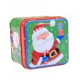thumbnail image 1 of Christmas Square Cookie Tins with Lidsempty Cookie Storage Empty Tins Christmas Cookie Gift Tins Holiday Decorative Box (Random Pattern), 1 of 5