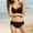 Black, variant on Halter Bikini Sets for Women Twist High Waisted Bikini Sexy Push Up Two Piece Swimsuits Sporty Two Piece Bathing Suits Army Green XL