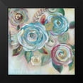 thumbnail image 2 of Tava Studios 15x15 Black Modern Framed Museum Art Print Titled - Jeweled Roses, 2 of 5