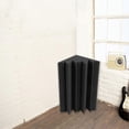 thumbnail image 2 of New 8 Pack of 4.6 in X 4.6 in X 9.5 in Black Soundproofing Insulation Bass Trap Acoustic Wall Foam P, 2 of 5