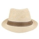 thumbnail image 5 of Sombrero de paja Sombrero de playa de ala corta Sombrero de pescador tejido transpirable para hombres y mujeres, 5 of 6
