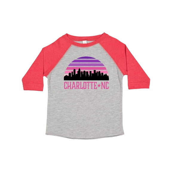 Inktastic Charlotte North Carolina Gifts Skyline Girls Toddler T-Shirt