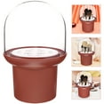 thumbnail image 2 of Transparent Lid Makeup Brush Organizer Vanity Table Cosmetics Organizer Makeup Brush Holder, 2 of 8