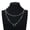 Circle Pendant, variant on Stainless Steel Layered Chain Lock Pendant Necklace for Women Chain On The Neck -Moon Pendant