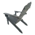 thumbnail image 5 of CoSoTower Outdoor or indoor Wood Adirondack Chair, Foldable, Grey, 5 of 8