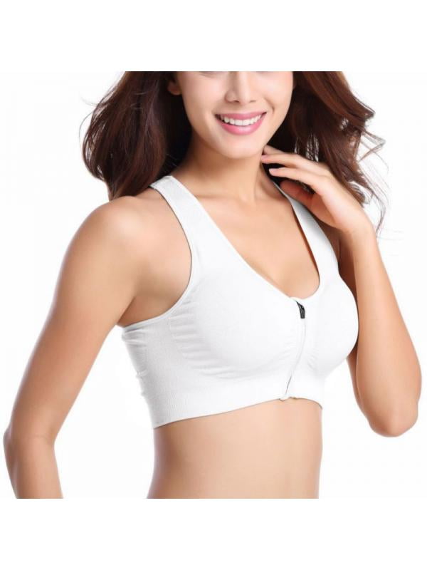 zipper sports bra walmart