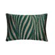 thumbnail image 1 of Funda de almohada lumbar decorativa en verde azulado de 30 x 40 cm (12 x 16 pulgadas), almohada rectangular con cuentas de jacquard, diseño abstracto de estilo moderno - Ondas en verde azulado y, 1 of 3