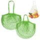 thumbnail image 1 of Uxcell 2-Pack Bolsa de Malla de Algodón, Bolsas de Compras Reutilizables Lavables [Verde, Asa Larga y Corta], 1 of 1
