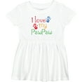 thumbnail image 3 of Inktastic Pawpaw Grandkids Handprints Girls Baby Dress, 3 of 5