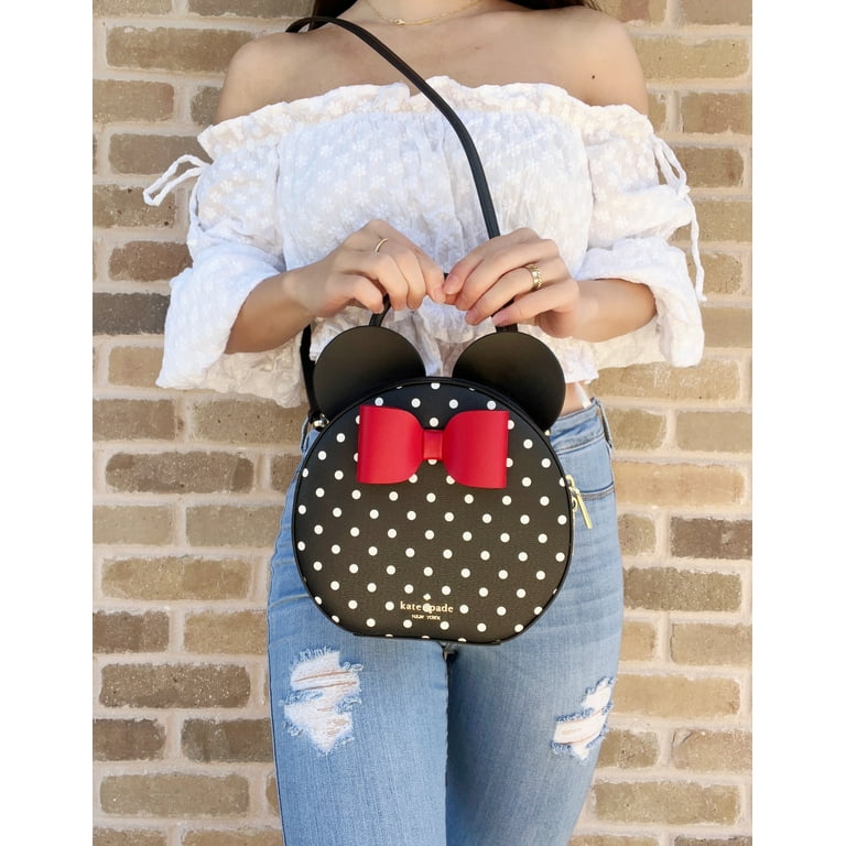 Kate Spade x Disney Minnie Mouse Polka Dot Backpack - Black, Medium