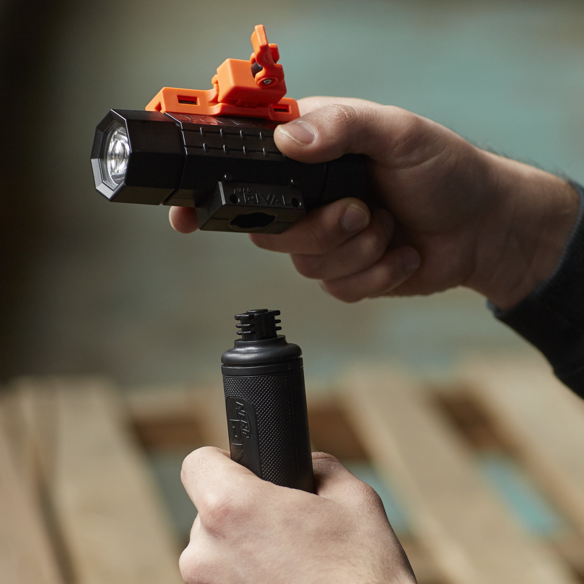 nerf flashlight grip