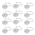 thumbnail image 1 of 12 Pcs Crochets de Rideau de Douche Demi-Cercle Décoratifs Givrés, 1 of 9