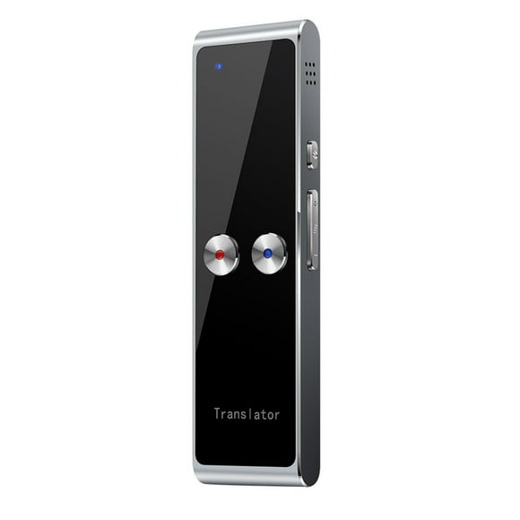 Graflsoa T8 Multilingual Bluetooth Translator - Real-Time 68 Language Translation, Portable Smart Device for Travel, Business, and Learning, Built-in Battery, Coffee Color.