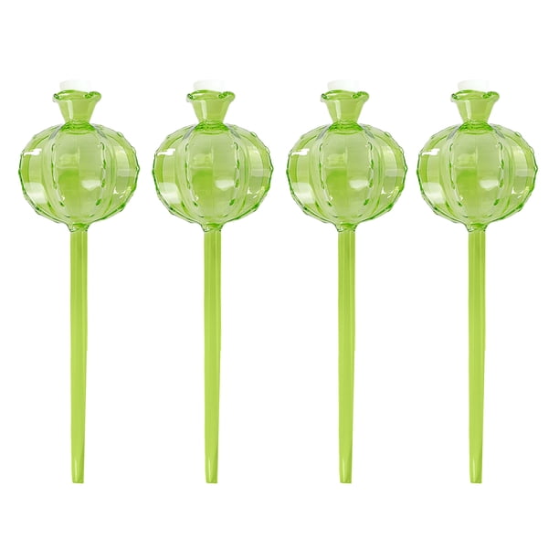 Maceta con diseño de cactus y bulbo de autorriego, dispositivo de riego automático, globos de riego para plantas de interior, riego para vacaciones.