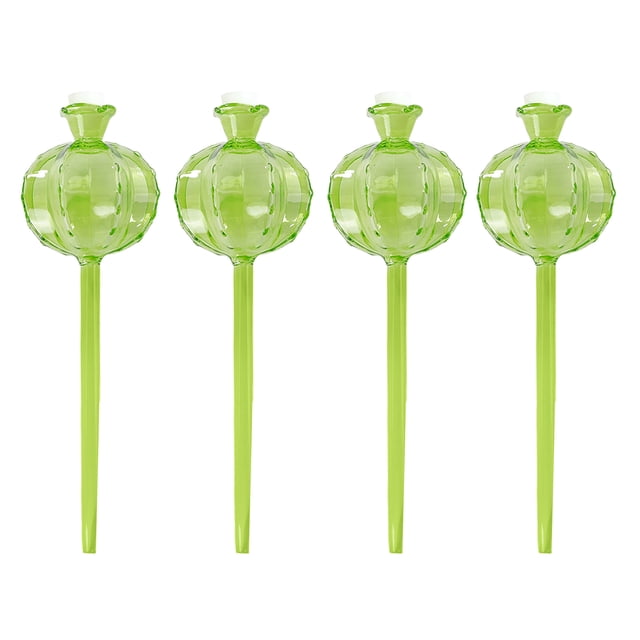 Maceta con diseño de cactus y bulbo de autorriego, dispositivo de riego automático, globos de riego para plantas de interior, riego para vacaciones.