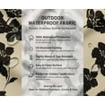 thumbnail image 5 of Outdoor Waterproof Taffeta Fabric By 2 Yard - Soimoi Floral Pattern White | UV Resistant | Ideal for Cushion Covers, Raincoats, Shower Curtains & More | 56" Width, 5 of 7