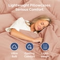 thumbnail image 4 of CGK Linens Extra Soft Pillowcases Set of 4 - Queen / Standard Size Hotel Luxury Breathable & Cozy 4-Piece Pillow Covers, Mauve, 4 of 7