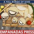 thumbnail image 4 of Molde para empanadillas, tartas, pantuflas, etc., acero inoxidable, plateado, 4 of 5