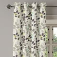 thumbnail image 2 of Ambesonne Floral Grommet Curtain, Doodle Leaves Earth Tone, 50" x 120", Dark Taupe Coconut, 2 of 6
