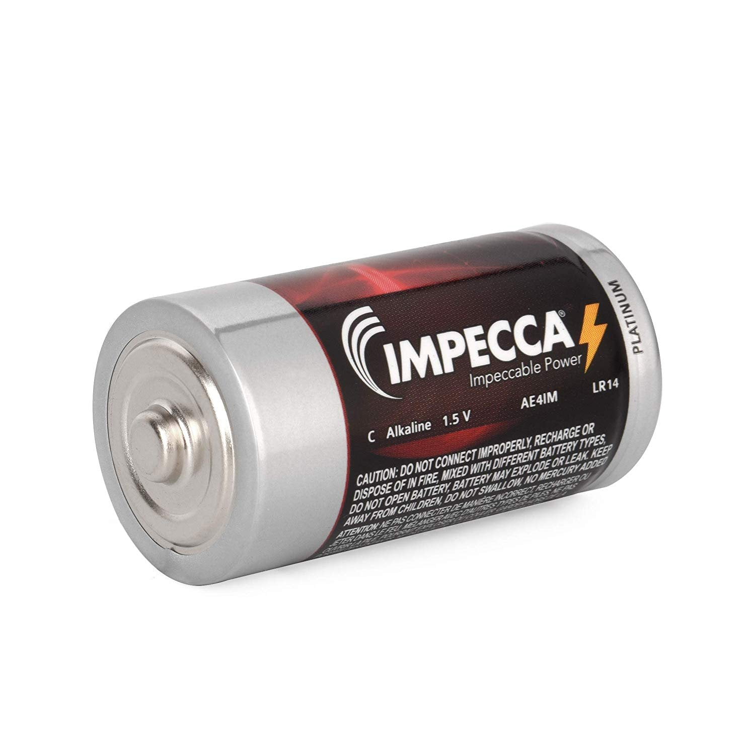 Impecca All Purpose Alkaline C Batteries Platinum Series High