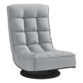thumbnail image 1 of Posh Living Woodrow Linen Recliner/Floor Chair Grey, 1 of 8
