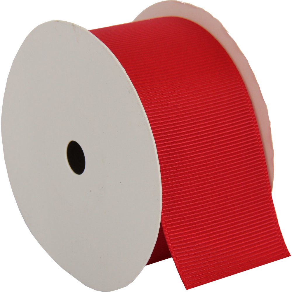Threadart Grosgrain Ribbon Rolls 1 1/2" width Red 10 yd rolls