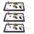 thumbnail image 1 of 3x Bandeja De Arena Para Jardín Micro Paisaje Meditación Ornamento Artesanía De Relajación perfecl Bandeja de arena Zen Paisaje, 1 of 8
