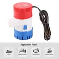 thumbnail image 3 of Bomba De Achique Marina, Bomba De Achique Sumergible Antiesclusa De Aire Sin Vibraciones 12V 1100GPH Para Reparación, 3 of 7