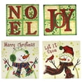 thumbnail image 3 of Toystoory Decoración de de madera, letrero de Navidad, dibujos animados decorativos, muñeco de nieve, placa para hacer tarjetas, escritorio, Kits de decoración para fiestas Tipo 1 Toystoory HA063961-01, 3 of 6