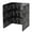 Black, variant on HomeLife Cooking Splatter Guard Modern Leaf Print Foldable Heat Resistant Nonstick 3 Sided Kitchen Frying Stove Top Oil-proof Grease Insulation Metal Board Screen