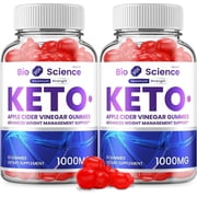 2 Pack Bio Science Keto ACV Gummies BioScience Advanced Formula Apple Cider Vinegar Keto Gummies 120 Gummies
