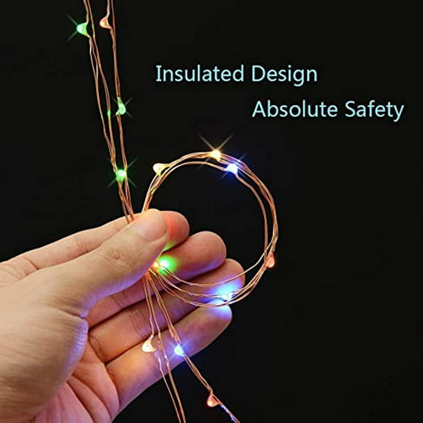 Dc5v 0.2w 2 Meters 20led Copper Wire String Light Usb Powered Operated Warm  White Flexible Bendable Twistable Portable For Home Party Diy Decoration F