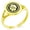 Gold, variant on Stainless Steel Earth Element Rune Minimalist Oval Top Polished Statement Signet Ring