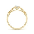 thumbnail image 2 of ANGARA Lab Grown Diamond Celtic Knot Engagement Ring for Women in 14K Yellow Gold (Size-7x5mm| Color-F-G| Clarity-VS) | April Birthstone, Anniversary, Jewelry Gift for Women | Lab-Grown Diamond Ring, 2 of 4