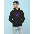 thumbnail image 2 of Lightning Bolt Triangle Hoodie Men -Image by Shutterstock, Male Medium, 2 of 4